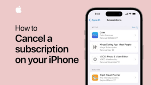How to cancel Apple subscriptions