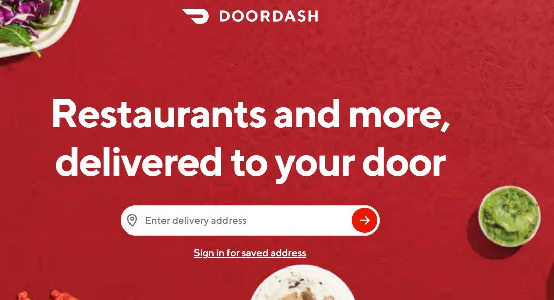 DoorDash website