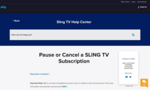 Cancel Sling TV